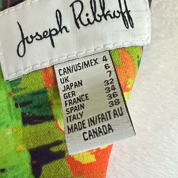 Joseph Ribkoff Multicolor Abstract Dress - Picture 4 of 5
